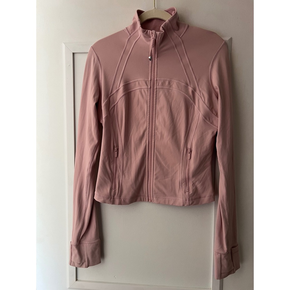 Lululemon Define Jacket Cropped Nulu Pink Size 10 Zip Up Yoga Athletic